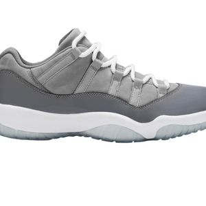 Jordan Cool Gray and White Sneakers